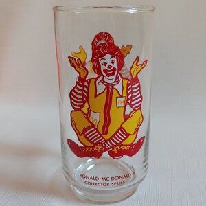 Vintage Ronald McDonald McDonald's Collector's Series Glass 1977